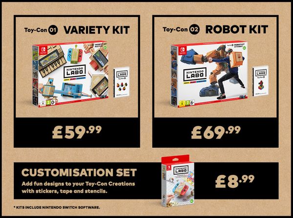 Nintendo Labo Prices UK